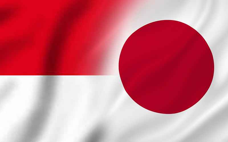 Bendera Indonesia Japan
